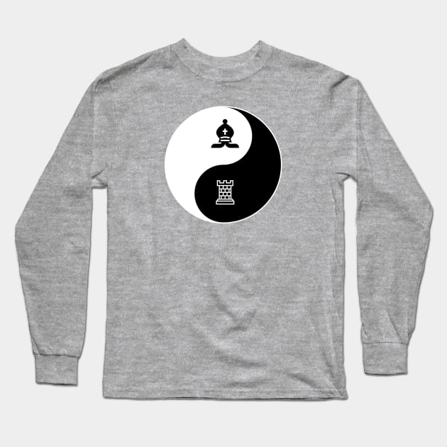 Bishop-Rook Yin Yang Long Sleeve T-Shirt by Designs_by_Tom